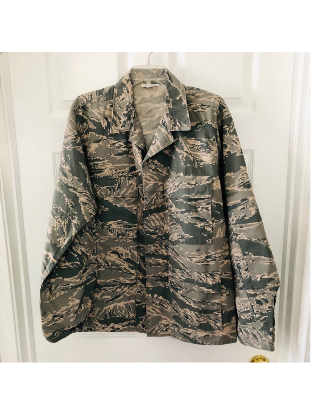 Official Utility US Air Force Camo Pattern Jacket Airman Battle Uniform (ABU)